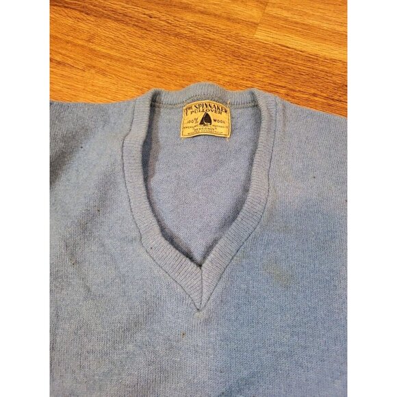 Vtge Spinnaker Pullover Blue V Neck Sweater Read‎ - Picture 4 of 7